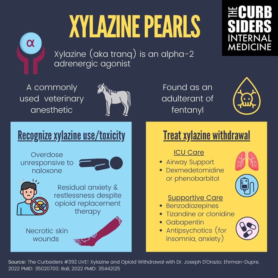 thecurbsiders's tweet photo. 👹 #392 Live! Opioid and Xylazine Withdrawal in the Hospital - https://t.co/qE7GqJ5DMq

Dominate opioid &amp; xylazine (aka tranq) withdrawal in the hospital with expert insights from Dr. Joseph D’Orazio  (@dorazepam) recorded LIVE! at Pennsylvania Hospital Grand Rounds! #FOAMed https://t.co/GB6wwxn2UA