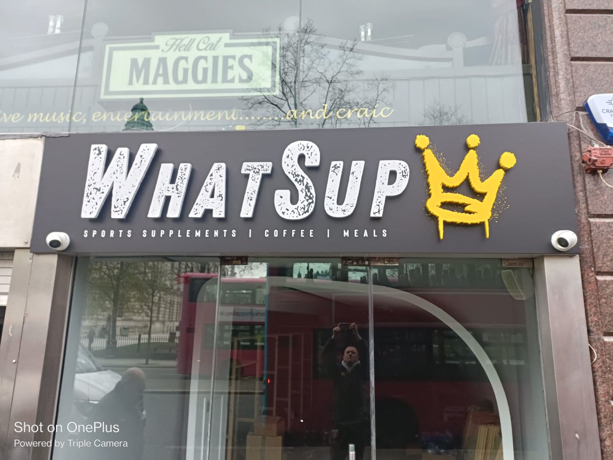 Whatsup opening soon! New signage supplied &amp; installed.