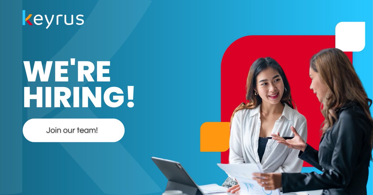 Our US sales team is #hiring a Senior Account Executive! 
Apply here: loom.ly/6jzh2yk
Browse all openings at Keyrus US: loom.ly/TtfDGKg