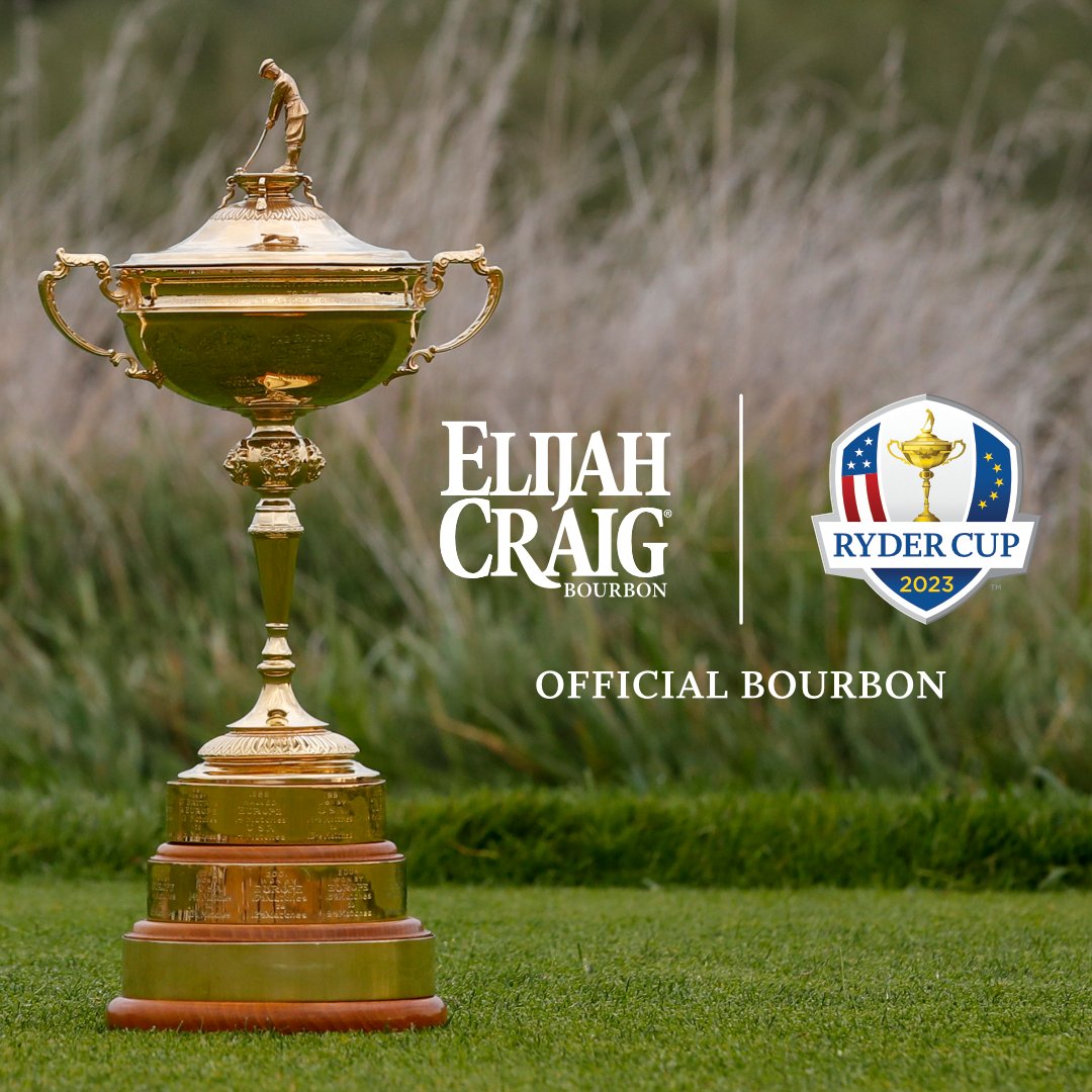 Elijah_Craig's tweet image. Presenting the newest Captain&apos;s pick...yours truly! Elijah Craig is proud to be the Official Bourbon of the @RyderCup. See you in Italy this fall.