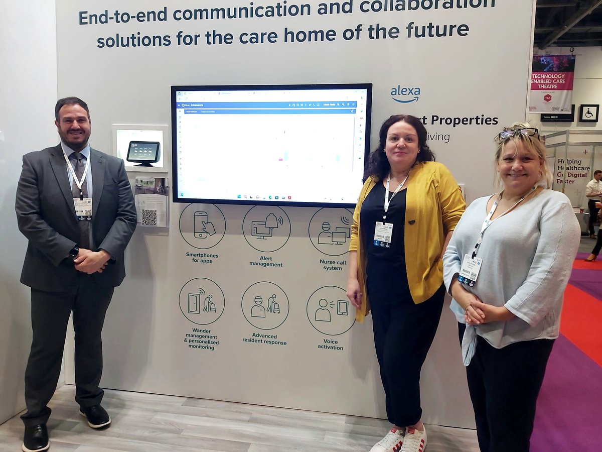 It's been a fantastic opening day at <a href="/Healthcare_Show/">The Healthcare Show</a> @ResHomeCareShow so far and it's been great to see some of our customers, suppliers and some new faces too! Thanks for popping by the stand Angela and Sarah from <a href="/Majesticare_ch/">Majesticare Care Homes</a>; great to see you! #HealthPlusCare