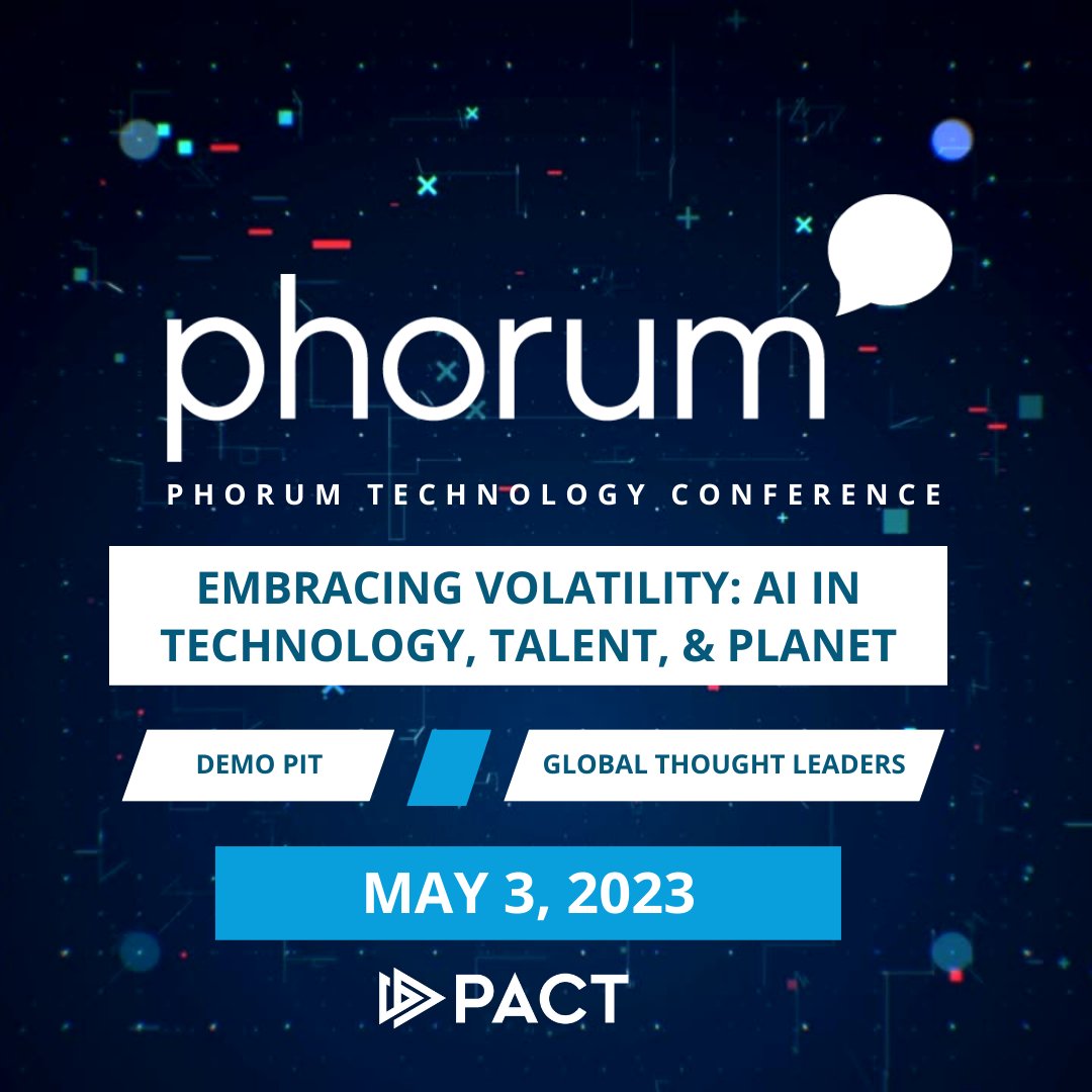 We are a proud supporter of #PACTphorum2023! Register today to engage in conversations on the impact, ethics, and possibilities in Artificial Intelligence at the in-person event on 5/3 | bit.ly/phorum23 #innovation #emergingtech #AI #philadelphia #philly #entrepreneurship