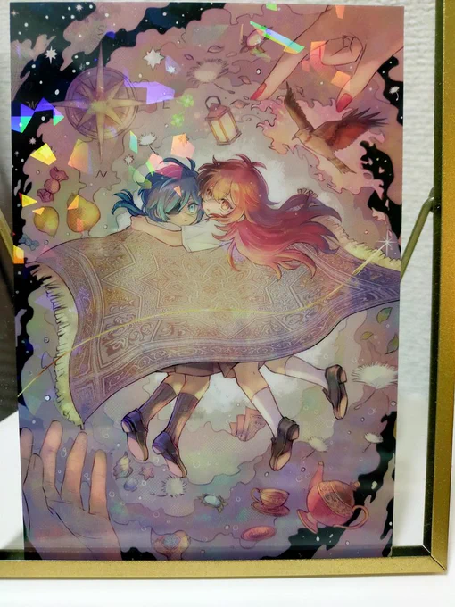 ノベルティのクリアポストカード来たんだけど可愛いから見て〜!!!キラキラ! 
