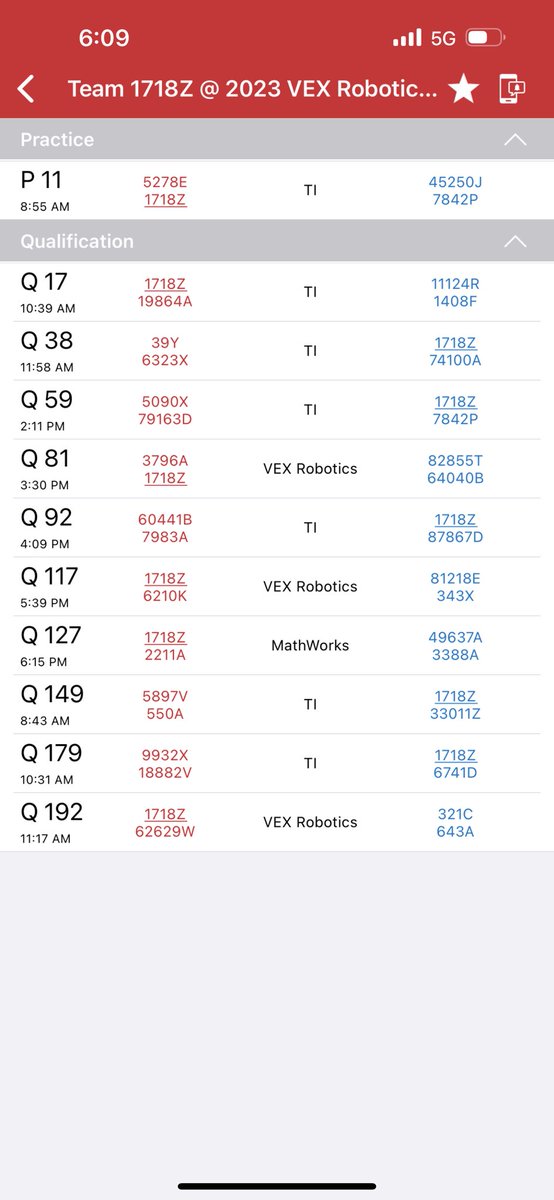 mhs_aero's tweet photo. It’s Qualification day! Watch live at the link below. The schedules are in the pic. 
On the live stream:
1718X Boy oh Boy is in the Scienece Division
1718Z Space Chicken is in the Engineering Division
@mhs_bears @MrHollander_MHS @MISDCareerTech @mhs_pltw 

https://t.co/h2y11EVlm3 https://t.co/8u3XHSNnvw