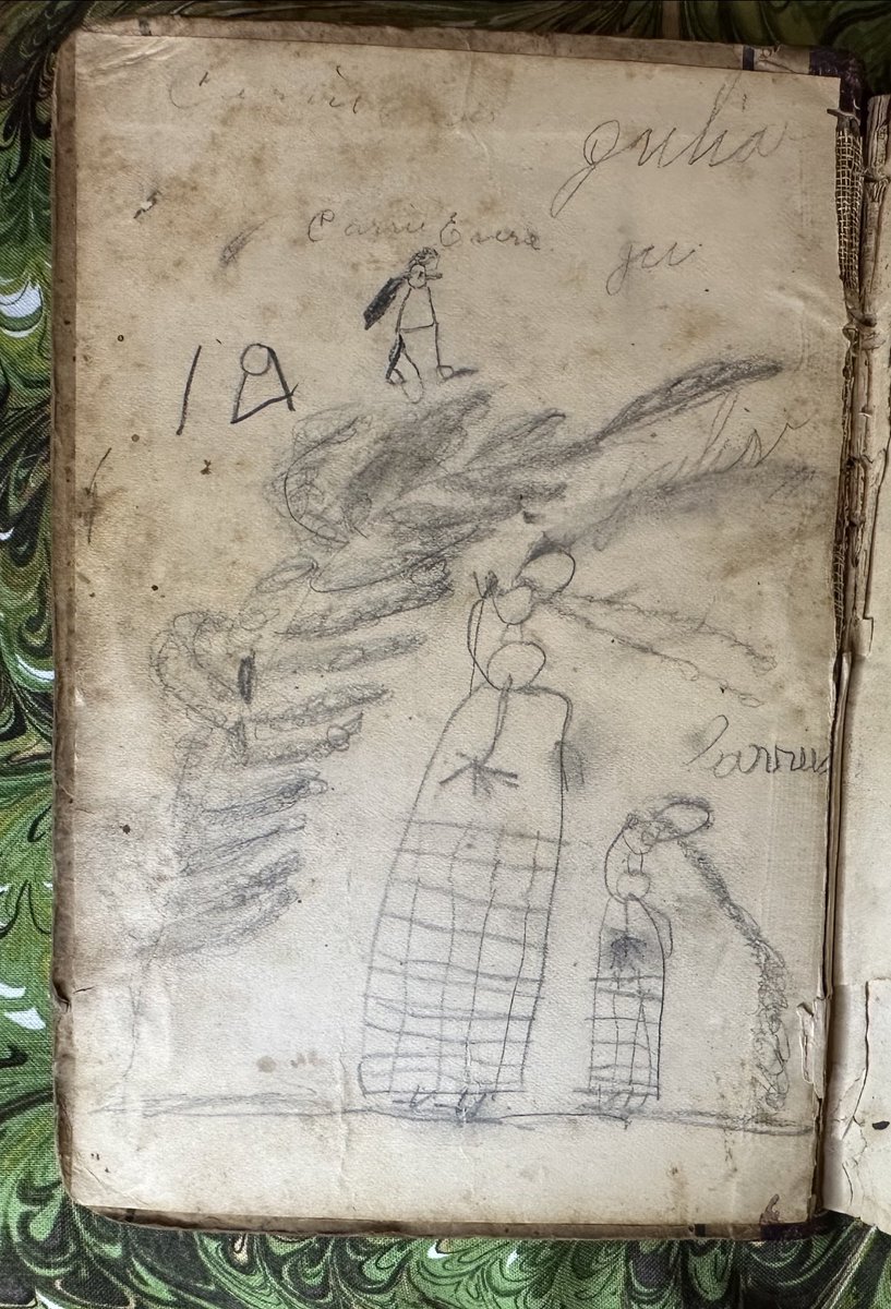 Who are all these strange little folks on the endpapers of schoolbooks, and what can they tell us about the emotions of past readers? You’ll find them and more at my @ABAA49 New York Antiquarian Book Fair talk on Saturday at 11am! Deets: nyantiquarianbookfair.com/nyiabf-present…
