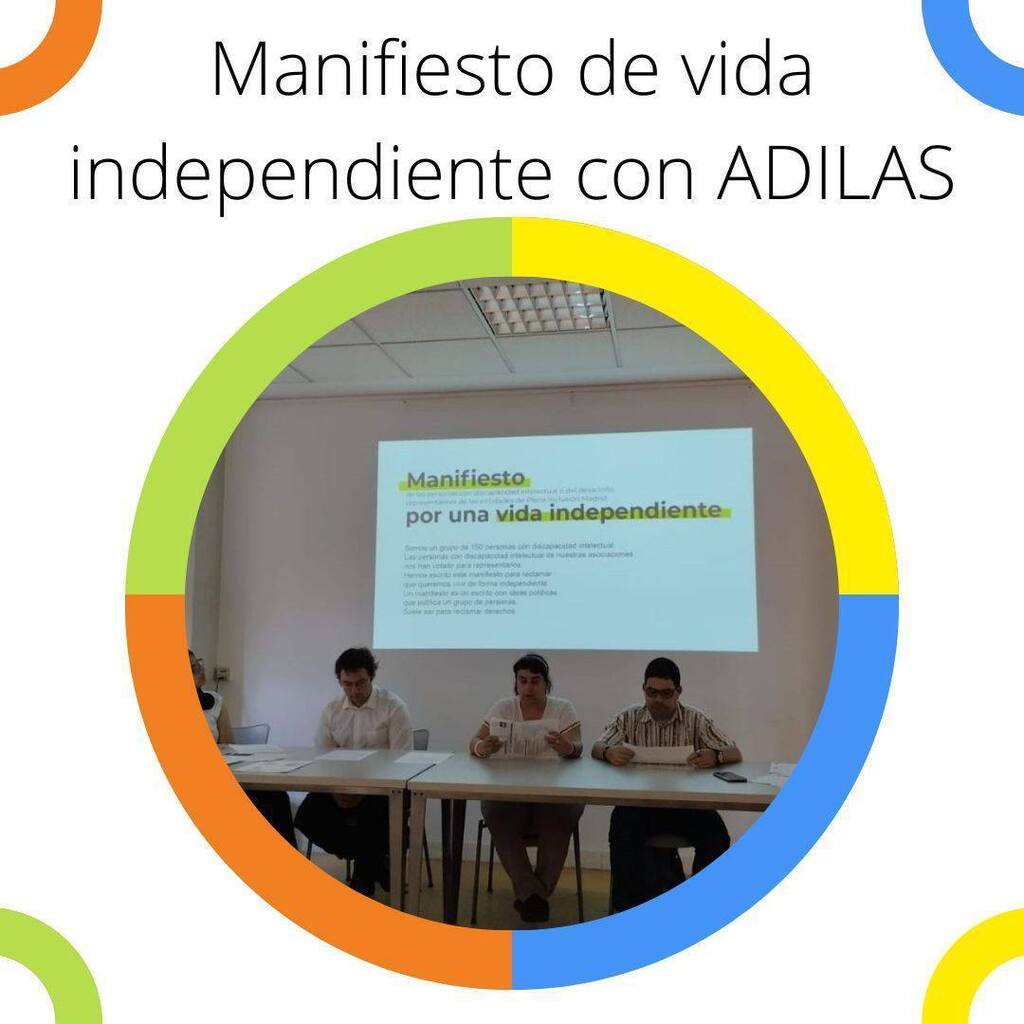 APAMA y @somosadilas  difunden el manifiesto en pro de la vida independiente en el Centro Cultural Pablo Iglesias.

Reclamamos y defendemos nuestro derecho a la vida independiente.
No pedimos nada raro ni especial.
Solo pedimos que se cumpla un derecho
q… instagr.am/p/Crf2047tu0h/