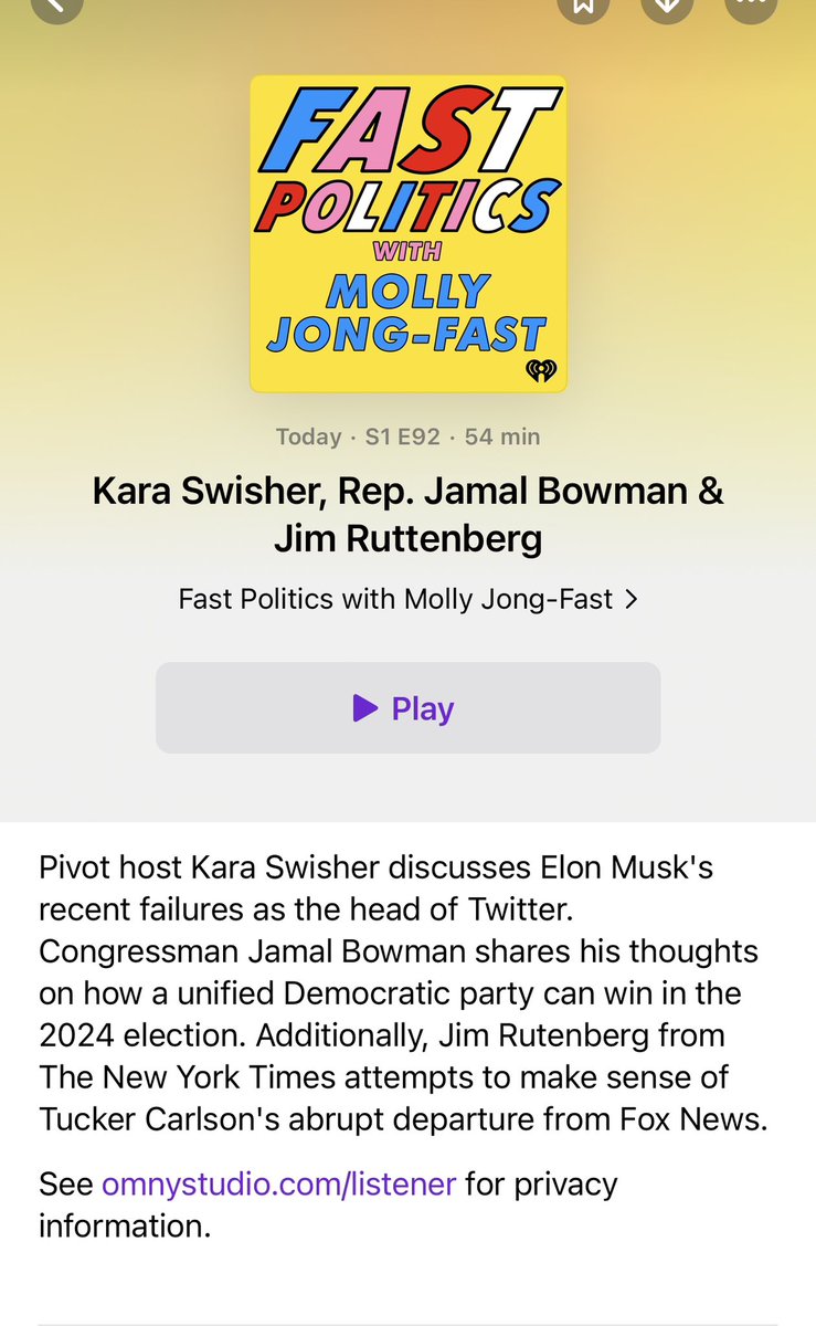 Molly Jong Fast on Twitter "On this episode of FastPoliticsPod we