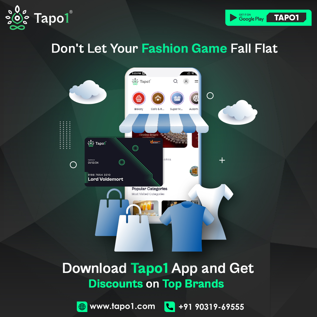 ontapo1's tweet photo. Style me rehne ka, Style me rehne ka!
Download @ontapo1  and be in style by getting discounts on your favourite brands.
.
.
.
Visit us Now : https://t.co/h00DRAOIVs
.
.
.
.
#tapo1 #discounted #cashbackapp #savingsaccount
#shopping #cashbackcard #cashbacks #discountshopping https://t.co/OzKgcCi3rI