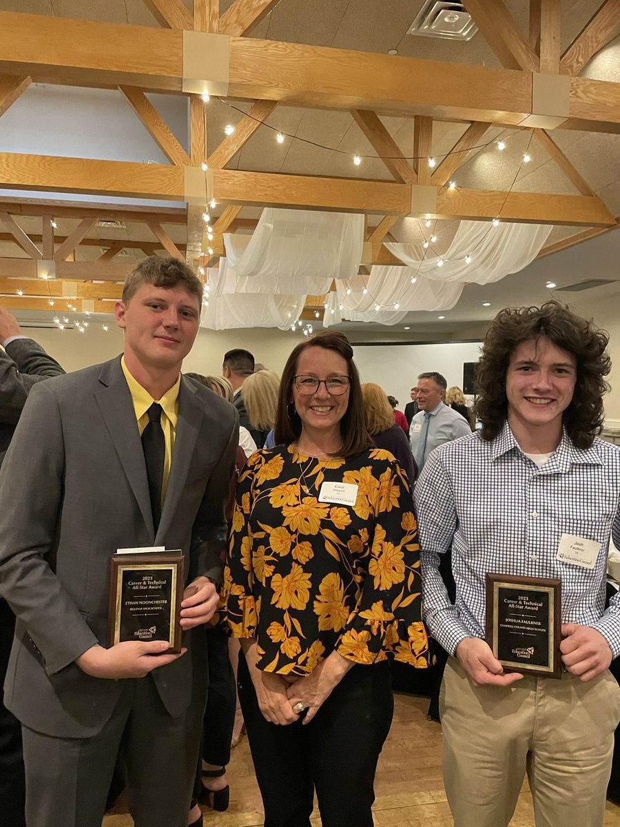 atc_campbell's tweet photo. CONGRATULATIONS Josh and Ethan on receiving the Career and Technical All Star Award at the Excellence In Education Celebration yesterday! You are both very deserving of this prestigious honor! https://t.co/2sk0K1GO9U