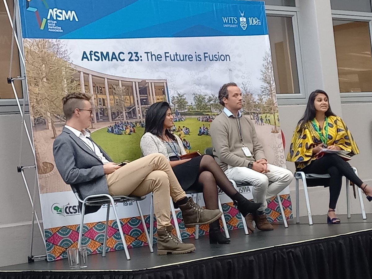 CCSImpact's tweet photo. Panelists touched on Inorganic vs organic traction; which suggests that the most appropriate approach for maximum impact is REactive and PROactive.
Panel also explores the power of #socialmedia for change @WitsSbs #AFSMAC23 https://t.co/1ZCNqWv4XV