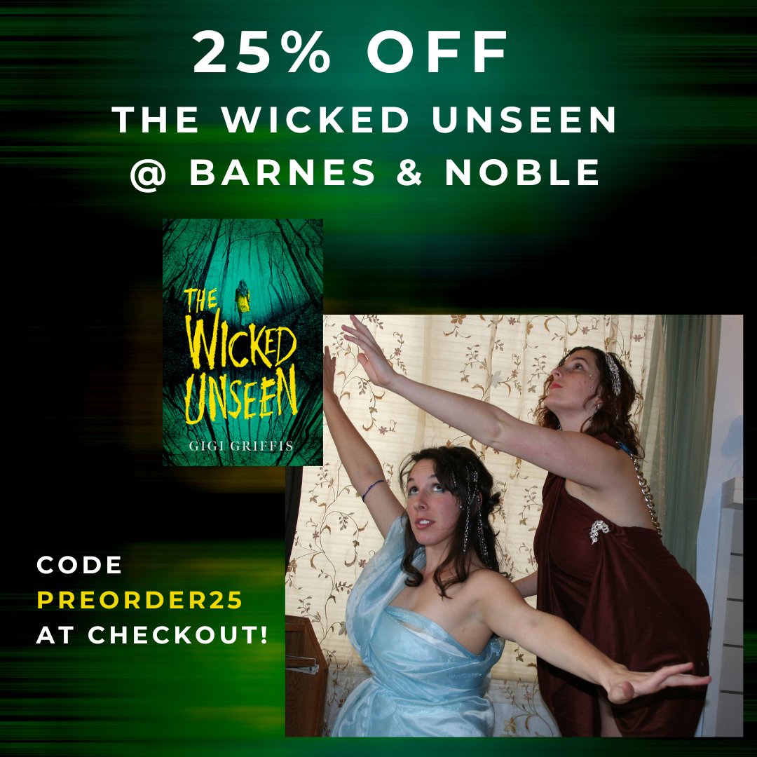If you haven't pre-ordered THE WICKED UNSEEN, this is your moment! B&N has a 25% off sale. Use code PREORDER25 at checkout.