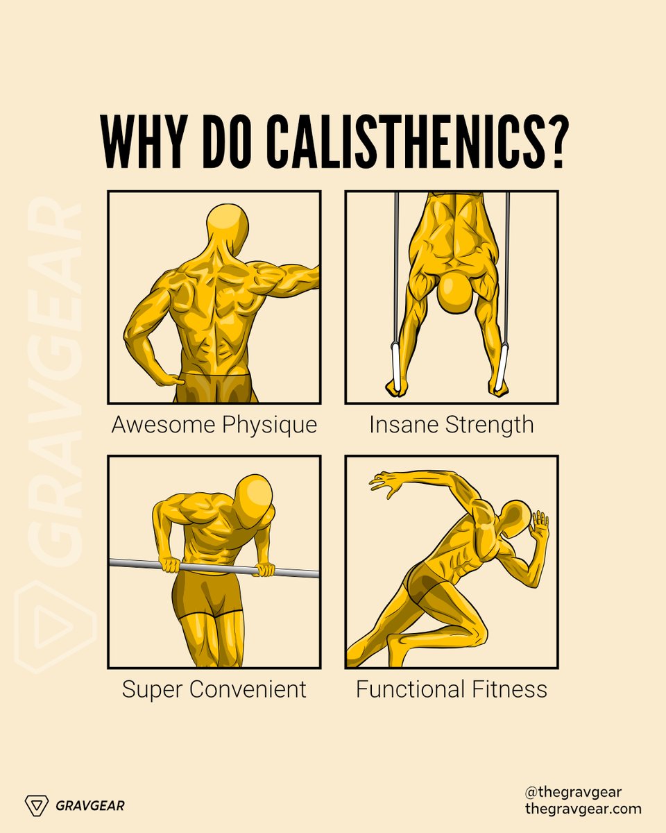 ★ Which one is your favorite reason to keep training with calisthenics? And are you seeing result yet?

#gravgear #weightedvest #weightedworkout #workouttips #workoutmotivation #workoutideas