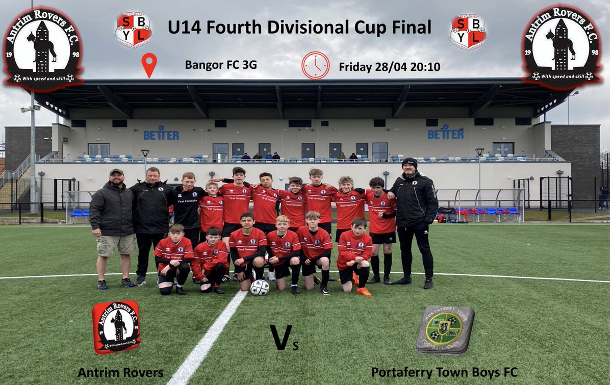 antrimroversfc's tweet photo. Get down and show your support for the u14.
#respectallfearnone
🔴⚫🔴⚫ https://t.co/nFJcB3WrMX