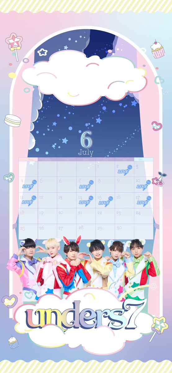 unders7_project's tweet photo. 🗓unders7 6月イベントスケジュール🗓
(2023.4.26時点最新版)

イベントの詳細やチケット販売情報については随時こちらのアカウントからお知らせいたします！
※スケジュールはやむを得ず直前でも追加や変更になる可能性があります。 https://t.co/c32Pxb7WUO