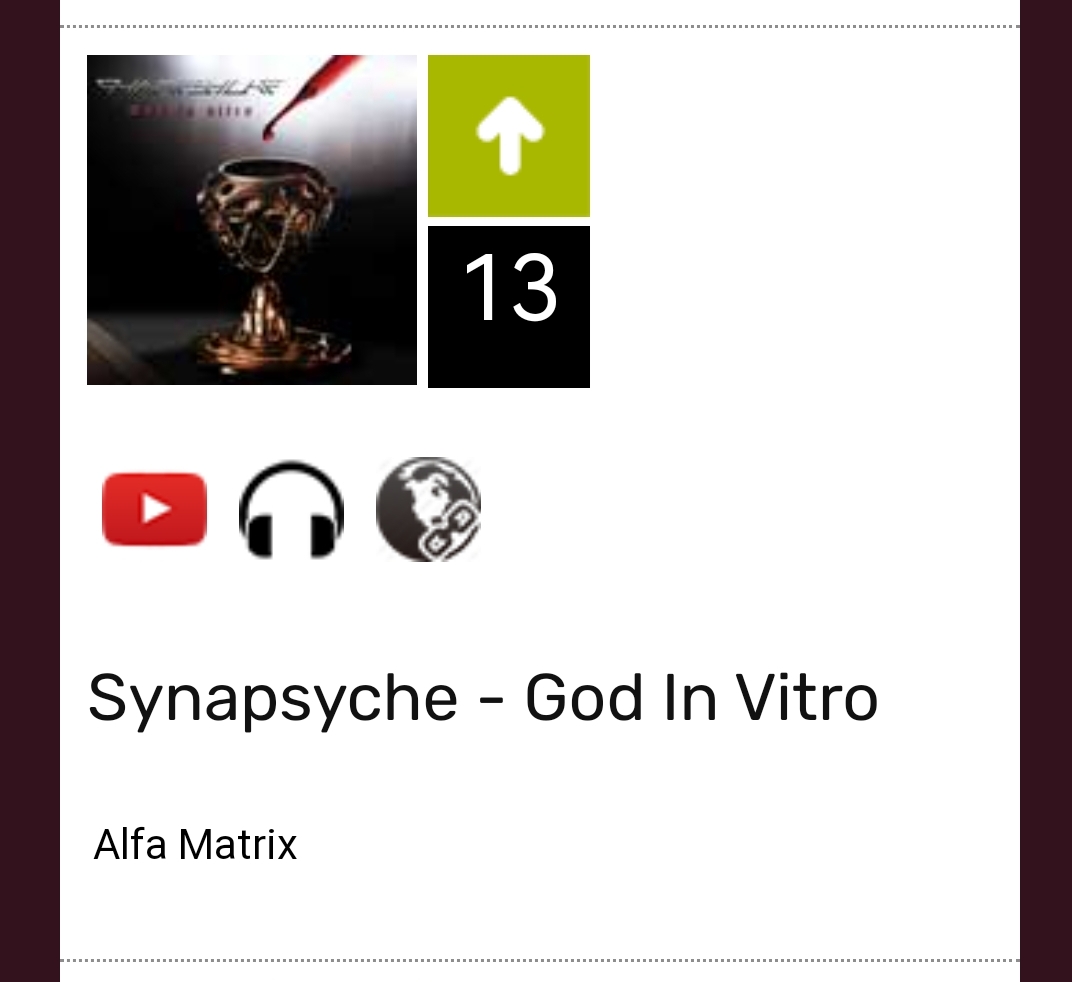 Synapsyche's tweet image. HIGHER! This week our #newsingle &quot;GOD IN VITRO&quot; has climbed 2 other positions in the #GEWC TOP TRACKS #chart! Thank you!

#CHARTS LINK: ► gewc.de
WATCH THE VIDEO: ► youtu.be/XJvRnw0lsGM
LISTEN/BUY: ► band.link/godinvitro

#synapsyche #EBM #darkelectro