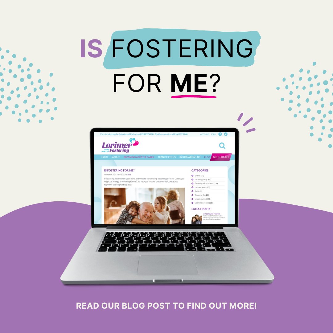 Foster4Lorimer's tweet photo. If #fostering has been on your mind and you are considering becoming a #FosterCarer; you might be asking yourself, ‘is fostering for me?’ 🤔

To help answer that question, we’ve put together this helpful #blog post. Read more by clicking the link below ⬇️

https://t.co/7vIG45r26d https://t.co/dWPuZezbja