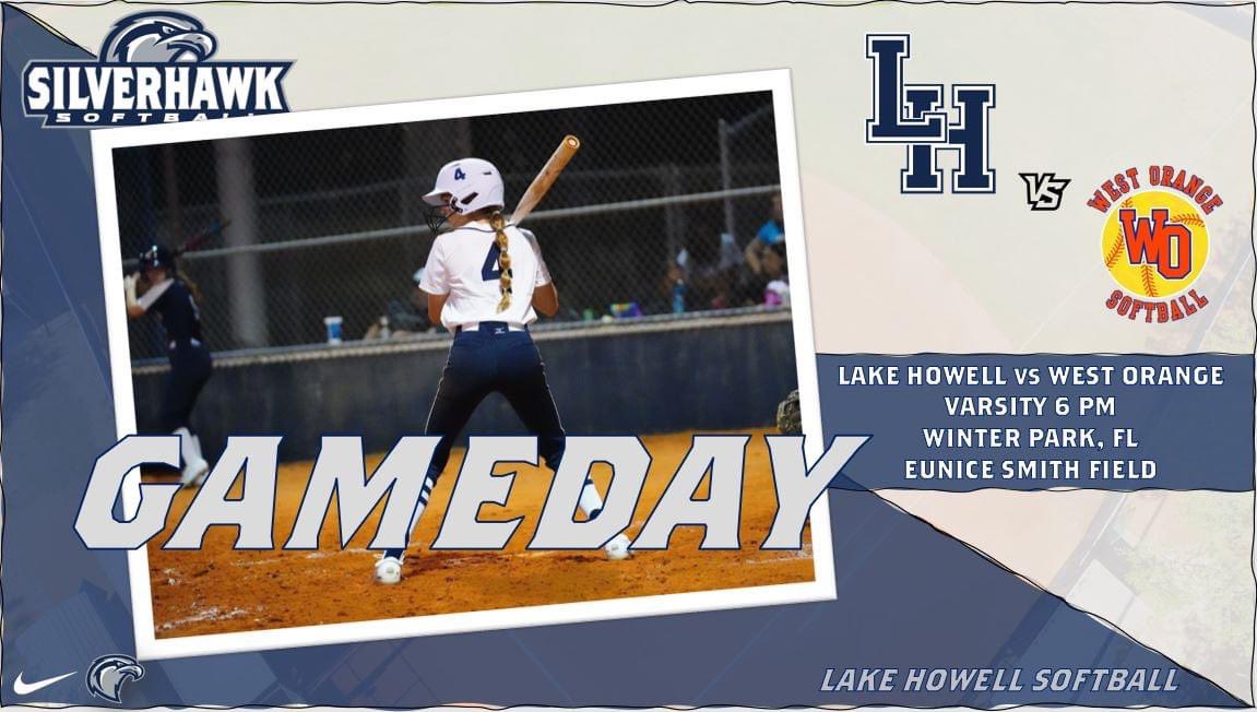 #𝙂𝘼𝙈𝙀𝘿𝘼𝙔 

🆚West Orange
📆April 26
🕰6:00
📍Winter Park, FL
🏟Eunice Smith Field
🎟GoFan