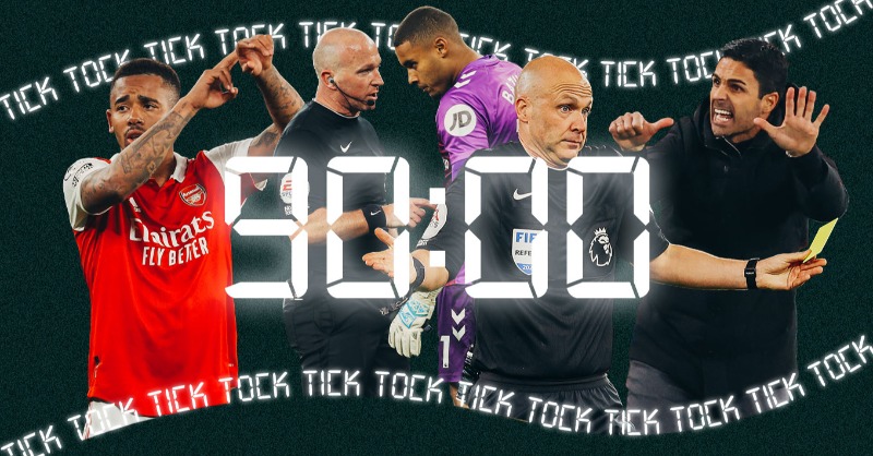 OptaAnalyst's tweet photo. A Guide to PL Time-Wasting ⌚️

Time-wasting or game management? However you define it, we can see who does it most.

⏱ Newcastle take 37 secs per goalkick, more than 3 secs longer than any other team

⏱ Bazunu burned 13 mins while taking goalkicks v Arsenal

More insights ⬇️