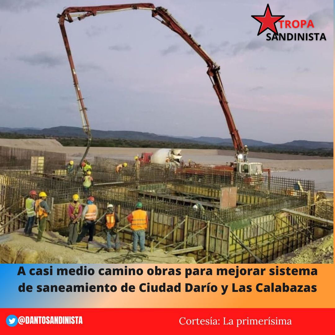 AglasSiempre's tweet photo. TERCERA NOTICIA
La inversión se realiza para mejorar los servicios básicos para los pobladores de #CiudadDario y #LasCalabazas #NicaraguaTriunfa
#TropaSandinista https://t.co/uQMGwG85ND