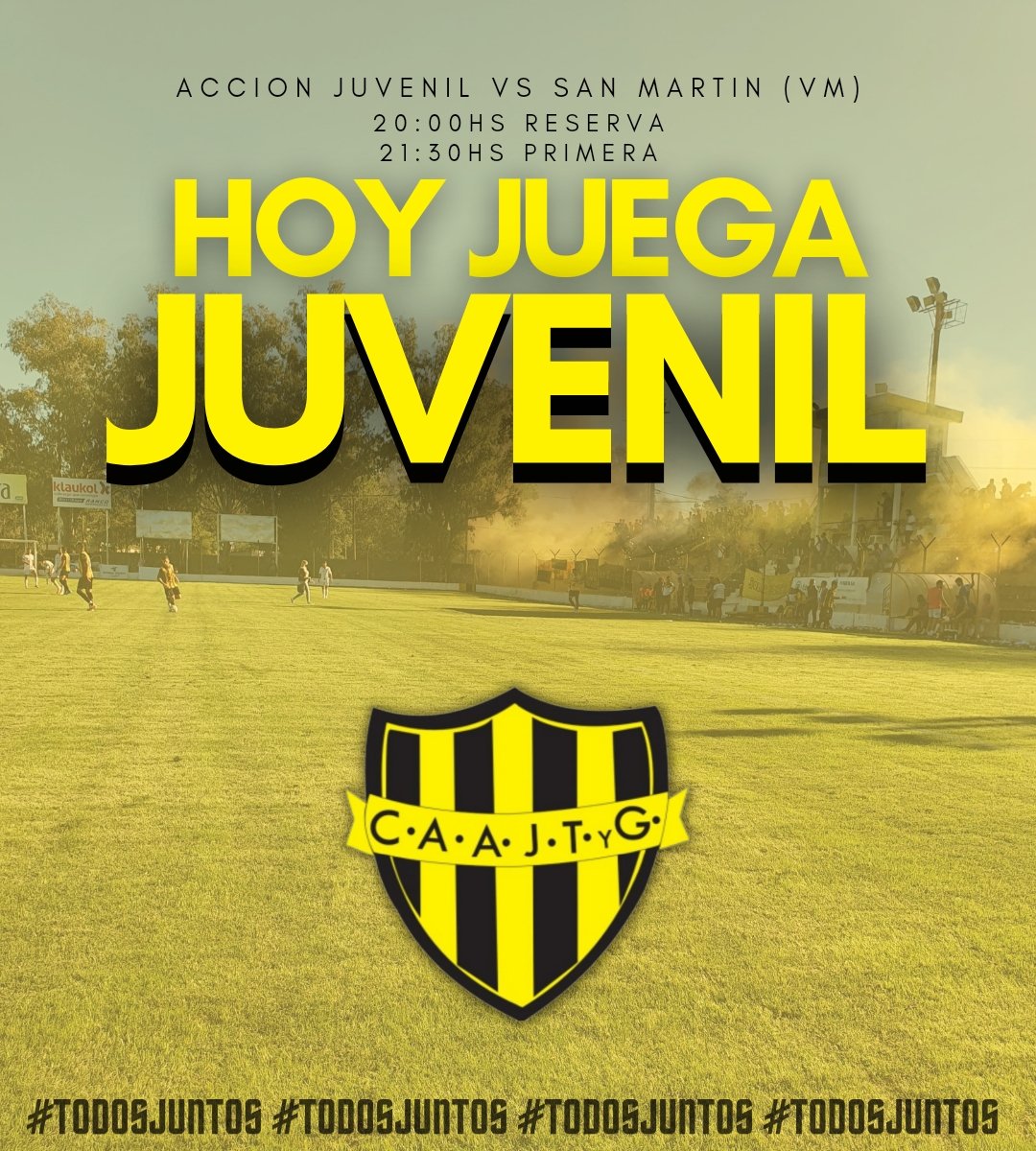 [FUTBOL]
¡SORTEO! 💛🖤
Por esta red social del club se va a estar sorteando DOS entradas.
¡PARTICIPA!
•Requisitos:
-Seguir la cuenta.
-Fav y RT.
¡A SUMARSE!
#TODOSJUNTOS