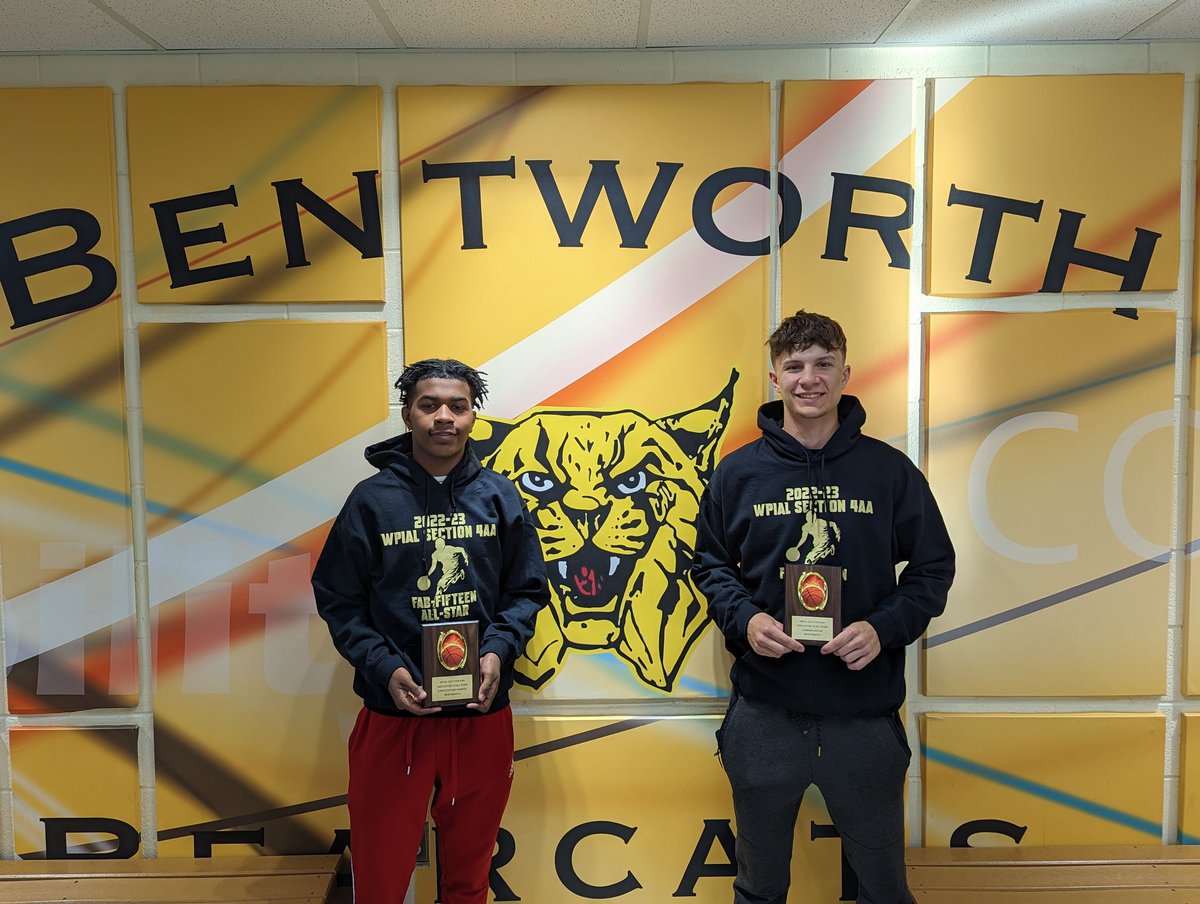 BentworthSD's tweet photo. Bentworth Fab 15 basketball All Stars.   Senior #23 @Landon_Urcho (right) and Freshman #32 Chris Harper. (left) https://t.co/wBSRLy7enF
