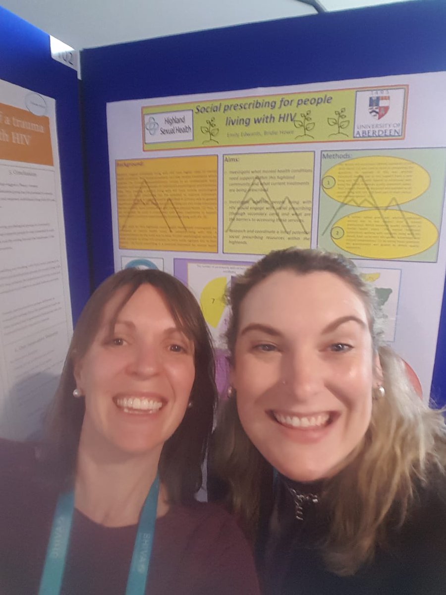 Returning from #BHIVA23 where our <a href="/aberdeenuni/">University of Aberdeen</a> medical student Emily Edwards presented her poster on #socialprescribing for people living with #HIV to improve #wellbeing. 
#proudsupervisor
#naturalhealthservice
