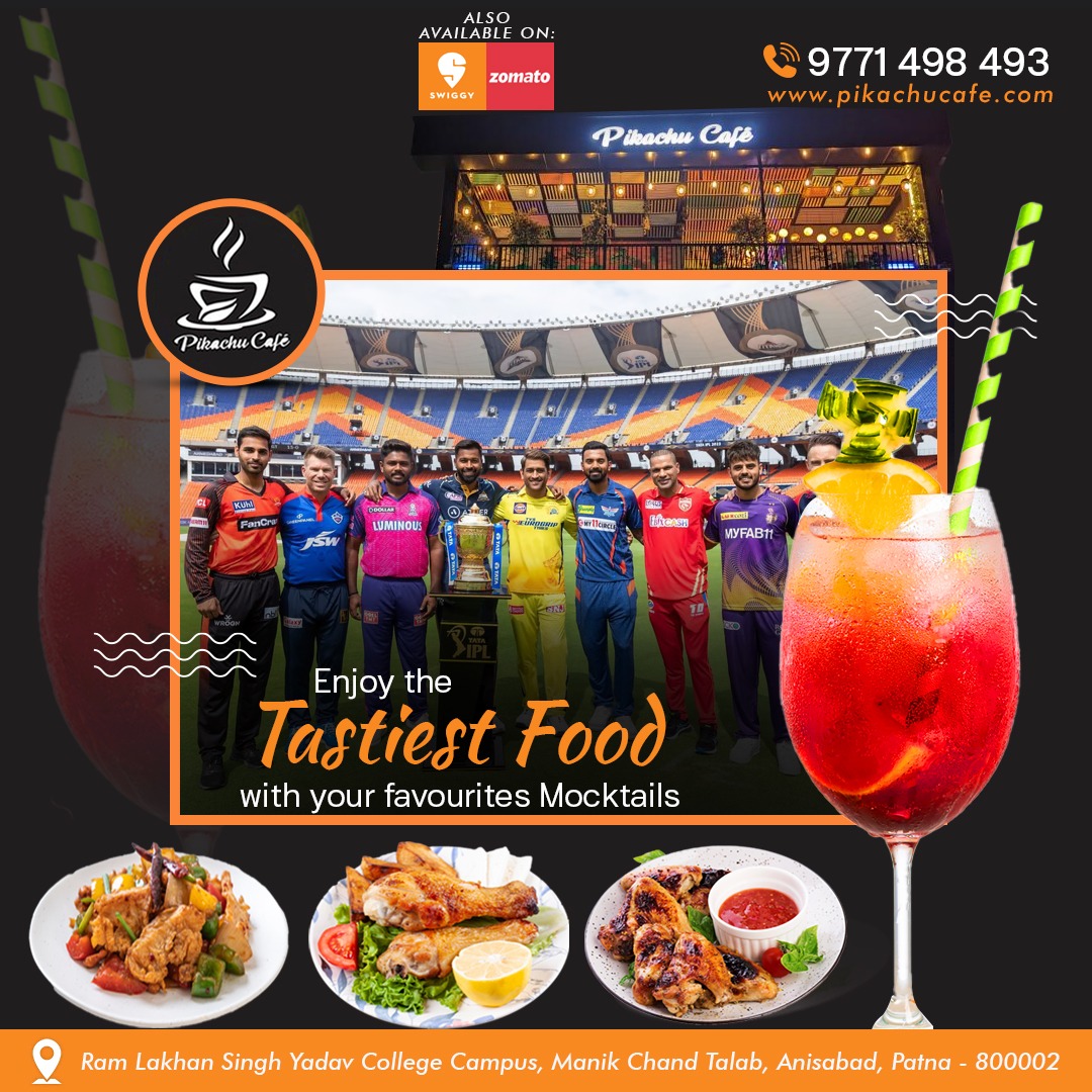 CafePikachu's tweet photo. We are only halfway through this season. cheers to your fav team with your fav brevages.
Order @ https://t.co/arHrJZjLKO
𝐂𝐚𝐥𝐥/𝐖𝐡𝐚𝐭𝐬𝐚𝐩𝐩: +919771498493
𝐀𝐥𝐬𝐨 𝐀𝐯𝐚𝐢𝐥 𝐨𝐧: Swiggy/Zomato
#pikachucafe #bestcafeinpatna #bestrestaurantinpatna #cafeatprimelocation https://t.co/IuJ6vPZe9T