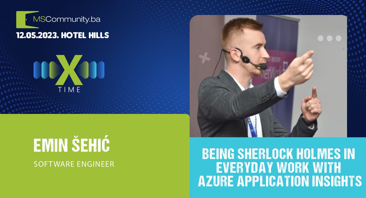 MSCommunityBiH's tweet image. "Jedan od korisnika je vidio grešku u aplikaciji, možete li saznati šta se dogodilo?" 🔍🔍🔍 Uz #AzureApplicationInsights ćemo riješiti zagonetku!
👉 @sehic_emin
PREDAVANJE: Being Sherlock Holmes in Everyday Work With Azure Application Insights
#MSCommunityBiH #Azure