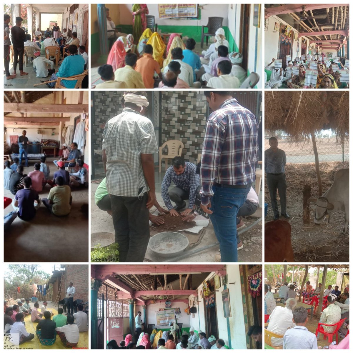 AtmaDahod's tweet image. દાહોદ જિલ્લાના ગામોમાં પ્રાકૃતિક ખેતી વિશે માર્ગદર્શન તેમજ નોડલ અધિકારીશ્રી, ઝાલોદ અને સંજેલી દ્વારા ગ્રામ્ય લેવલે પ્રાકૃતિક કૃષિ કામગીરી કરતા કર્મચારી/અધિકારીશ્રીઓ ના રીવ્યુ તેમજ ગાય યોજના લાભાર્થી મુલાકાત અને પ્રાકૃતિક કૃષિ કરતા ખેડૂતના માટીના નમૂના એકત્રીકરણ કામગીરી.