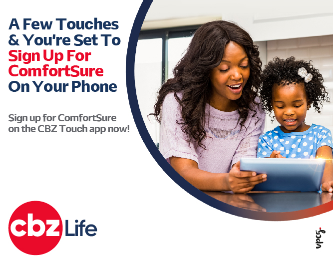263Chat's tweet photo. Sign up for ComfortSure on the @CBZHoldings Touch app now!
ComfortSure is always there when you need it most.
#PartnersForSuccess
#CBZTouch https://t.co/uVcUdH4Z14