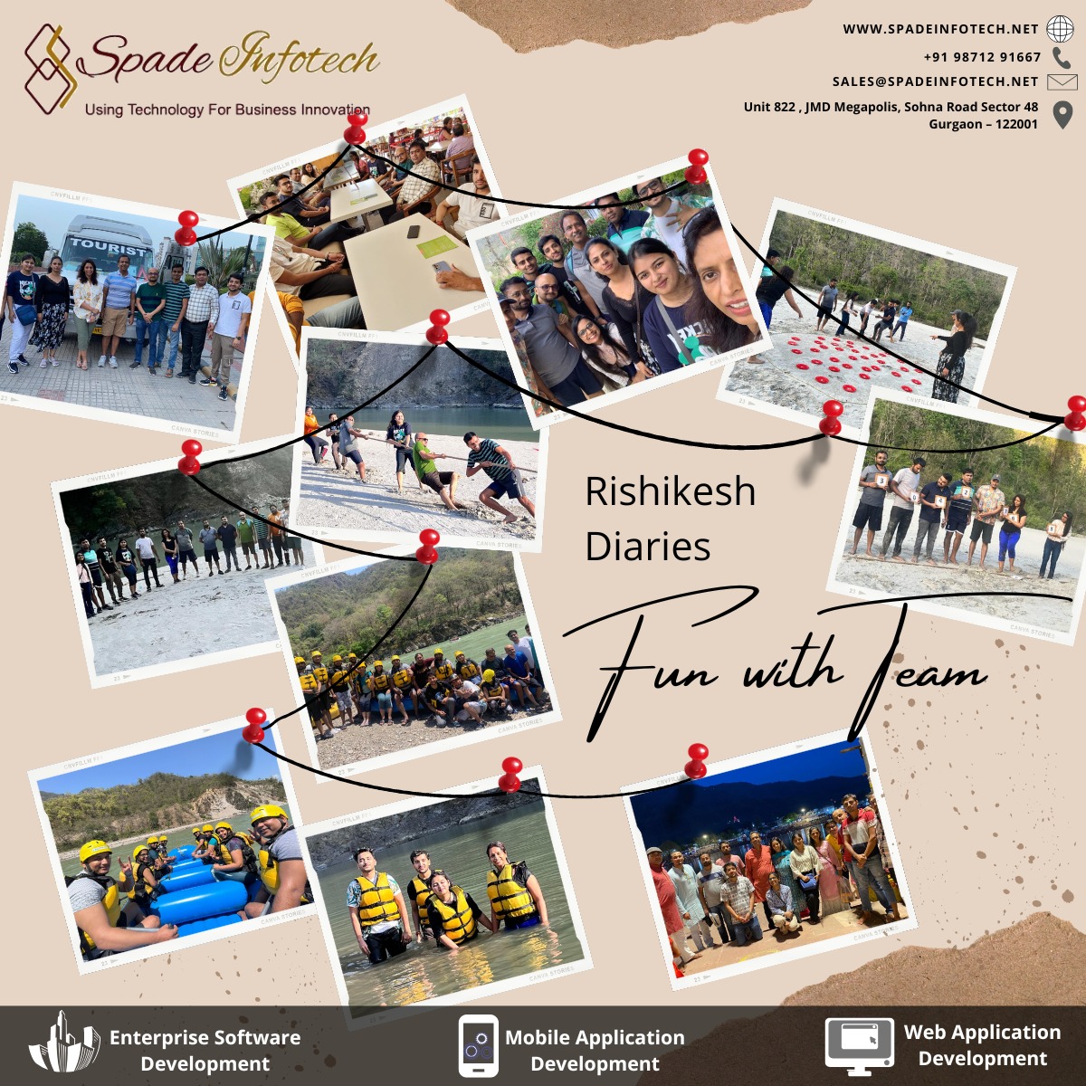 Spade Family last weekend packed their bags for an amazing team outing in Rishikesh that was filled with adventure, team building, and lots of fun!

Here's to more team outings like this in the future!