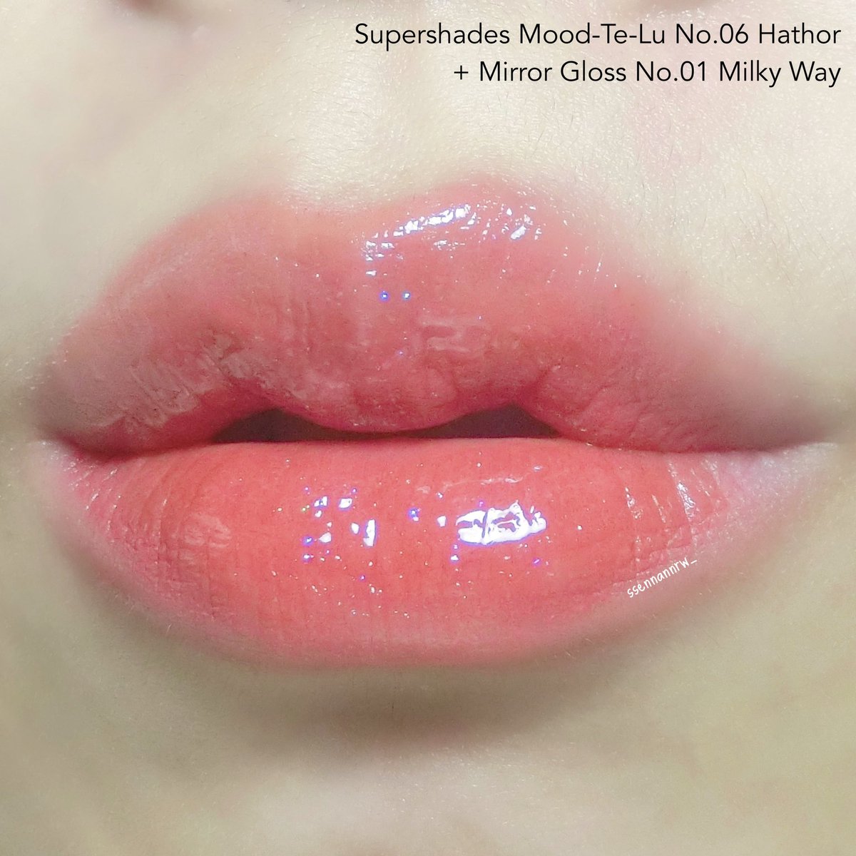 ssennannrw_'s tweet photo. ลิป2ตัวนี้ทาคู่กันคือสวยฉ่ำ #supershades คนดีคนเดิม เราทารุ่น mood-le-lu ก่อนเนื้อทินท์สีชัดติดทน 06โทนแดงเบอร์รี่ขับผิว แล้วทารุ่น mirrorgloss กลอสมีชิมเมอร์วิ้งๆช่วยให้ปากดูอิ่มฟูจุ้บุ้ 01สีใสกลิ่นมินต์ๆ ทาคู่กันคือสวยสับควรมีมากๆๆ #mirrorgloss #กลอสเปลี่ยนสี https://t.co/j70ULqRnMT