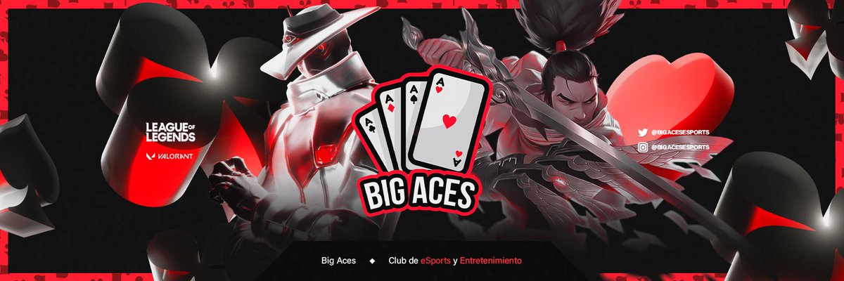 Hoy nace Big Aces, club de eSports y entretenimiento, listo para reventar en todo lo que se proponga, se vienen muchos anuncios y sorteos, estad atentos a los próximos días👀