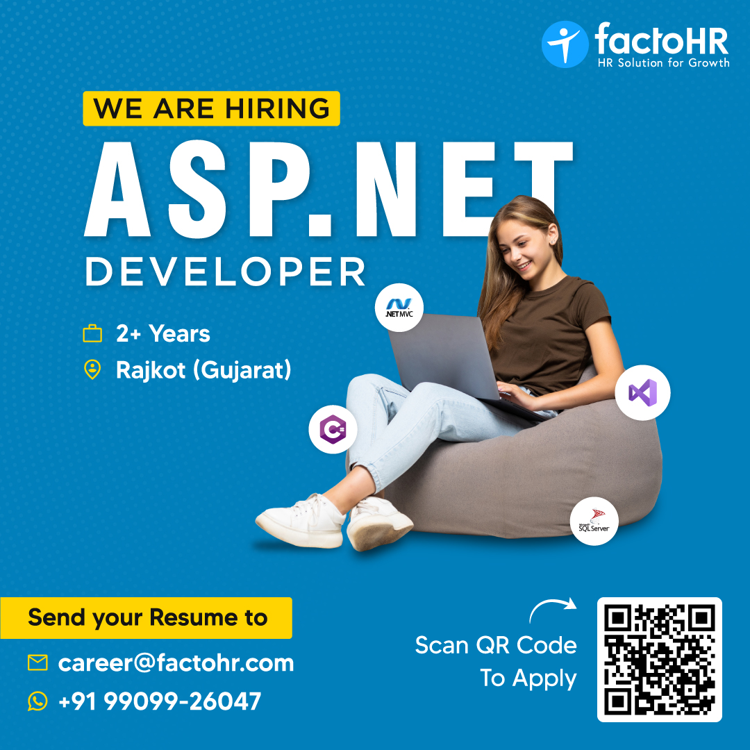 FactoHR's tweet image. #factoHR is hiring smart candidates for #dotnetdevelopers.
 
Share CV at career@factohr.com 
or WhatsApp wa.me/+919909926047
 
#dotnetdeveloper #career #hiring #careeratfactoHR #wearehiring #job2023 #jobopportunities #hiringnow