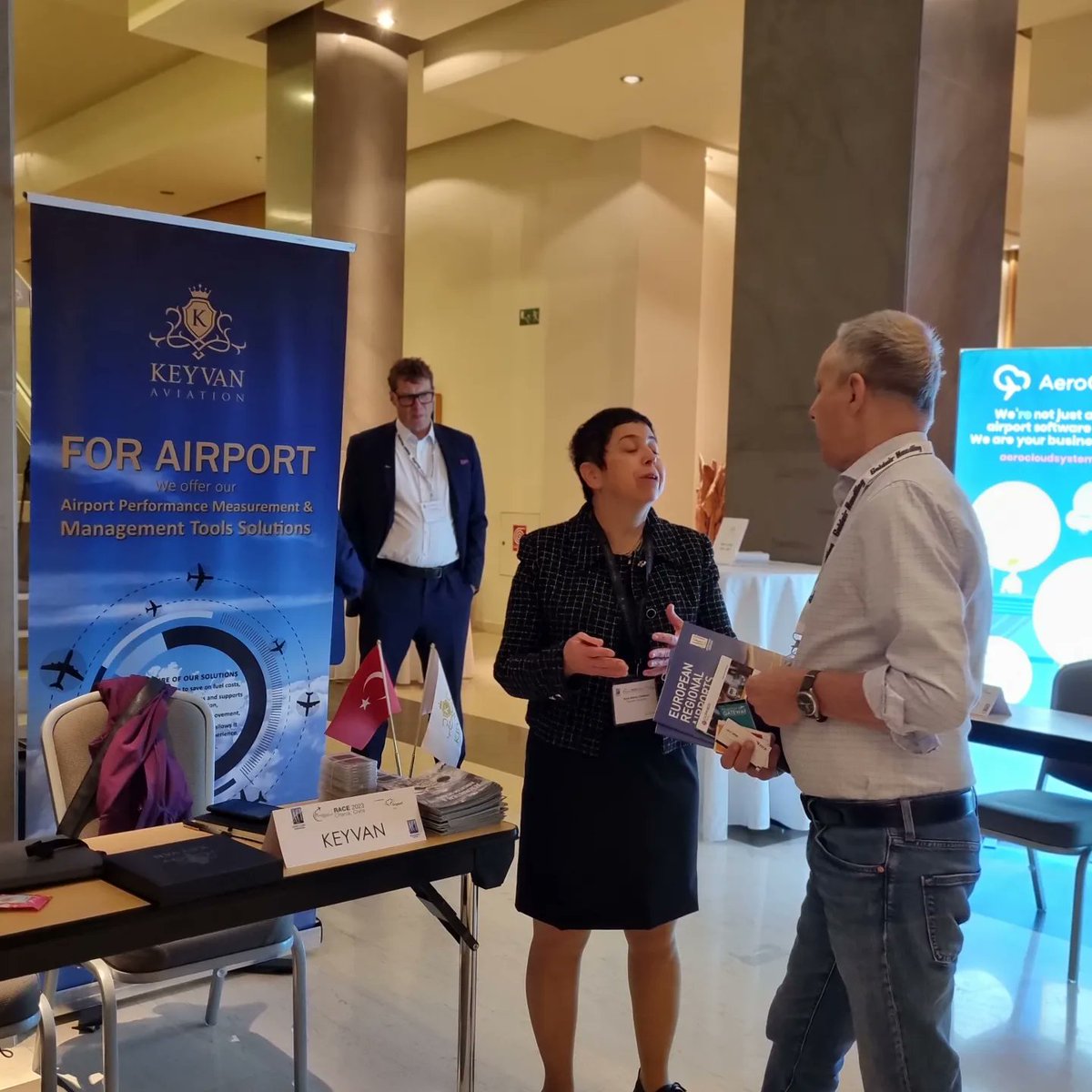 keyvanaviation's tweet photo. We are at the @ACI_EUROPE Regional Airports Conference and Exhibition (RACE) in Chania Today. 
We invite you to stop by booth #4 to learn more about our airport-specific solution. #WeAreKeyvan #KeyvanAviation #WeAreaviation #RACEChina #aeronautical #navigation #database #airport https://t.co/QrR9KjSzbw