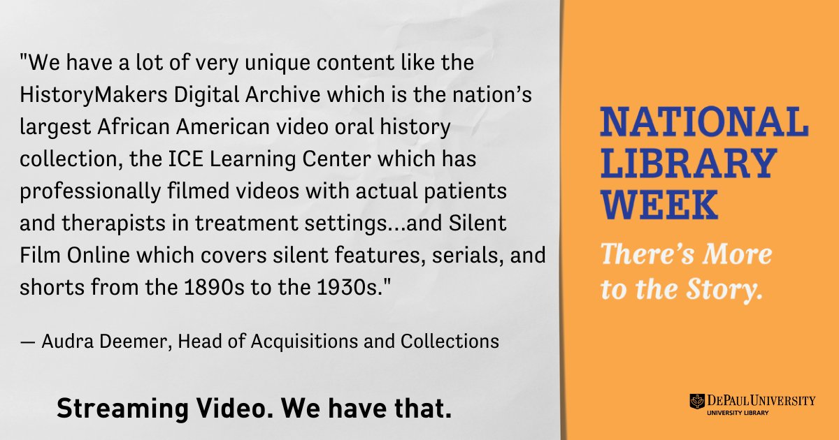 DePaul University Library tweet media