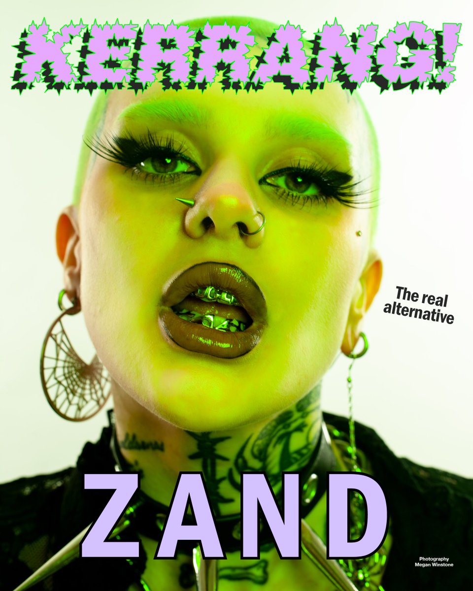 Kerrang! Cover Story 💚

ZAND: "This is for the underdogs and weirdos that feel like they don’t belong”

Read the interview now 🔗
kerrang.com/zand-ugly-pop-…

✍️: Jennyfer J. Walker
📸: Megan Winstone