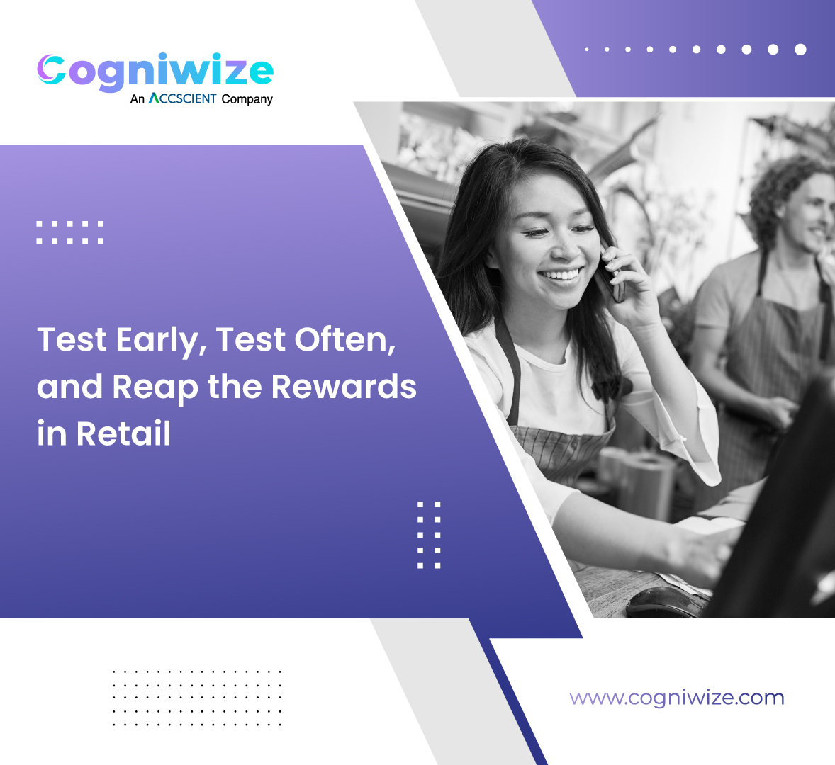 cogniwize's tweet image. Retailers, want to skyrocket your online sales?  With CogniWize&apos;s Retail Testing Services, optimize your website and improve the user experience for your customers. From functionality to usability testing, we got you covered. 🛍️ Learn more: buff.ly/3im4G56 #RetailTesting