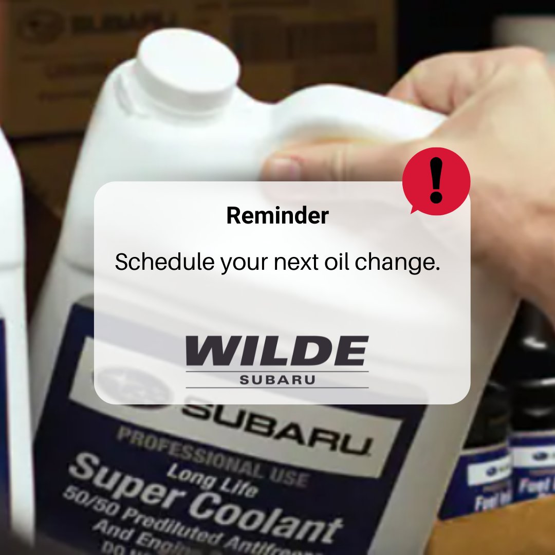 WildeSubaru1's tweet photo. Is your next oil change right around the corner? Stay ahead of schedule📆 and make your next appt here▶️ https://t.co/HsYSCr4ExV. #WildeSubaru #Subaru #Oil #WRX #Service https://t.co/uFe96YgqjF