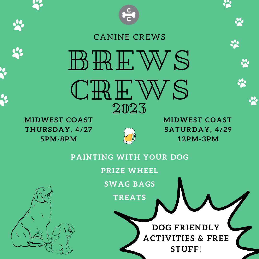 Something to look forward to tomorrow and Saturday! Hosted by @caninecrewschicago, join us for two chances of amazing fun and the chance to spoil your pups 🐶