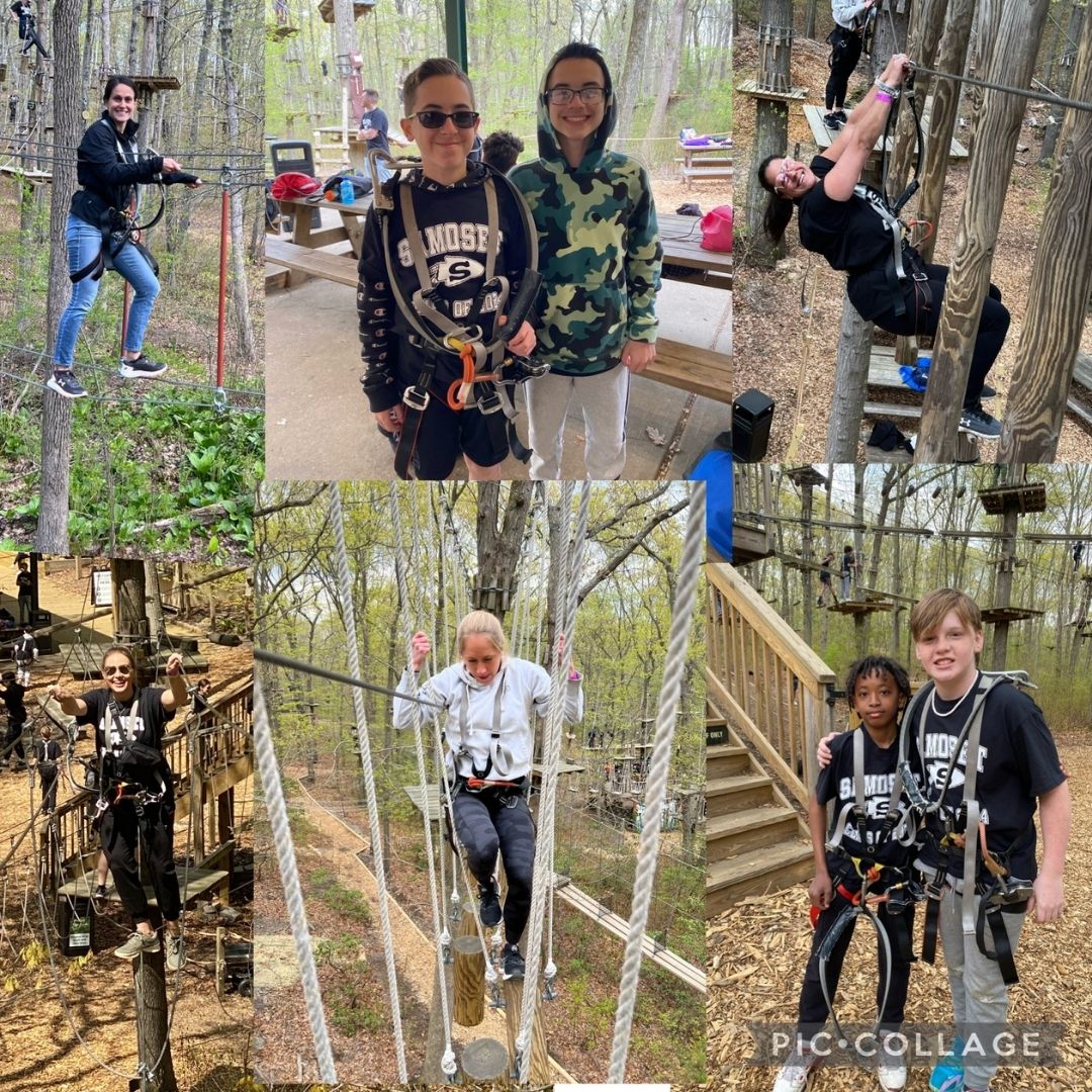 SamosetMiddle's tweet photo. Samoset's seventh grade had a blast today pushing their limits at the Adventure Park Field Trip in Wheatly Heights!! https://t.co/kwL8VbFodZ