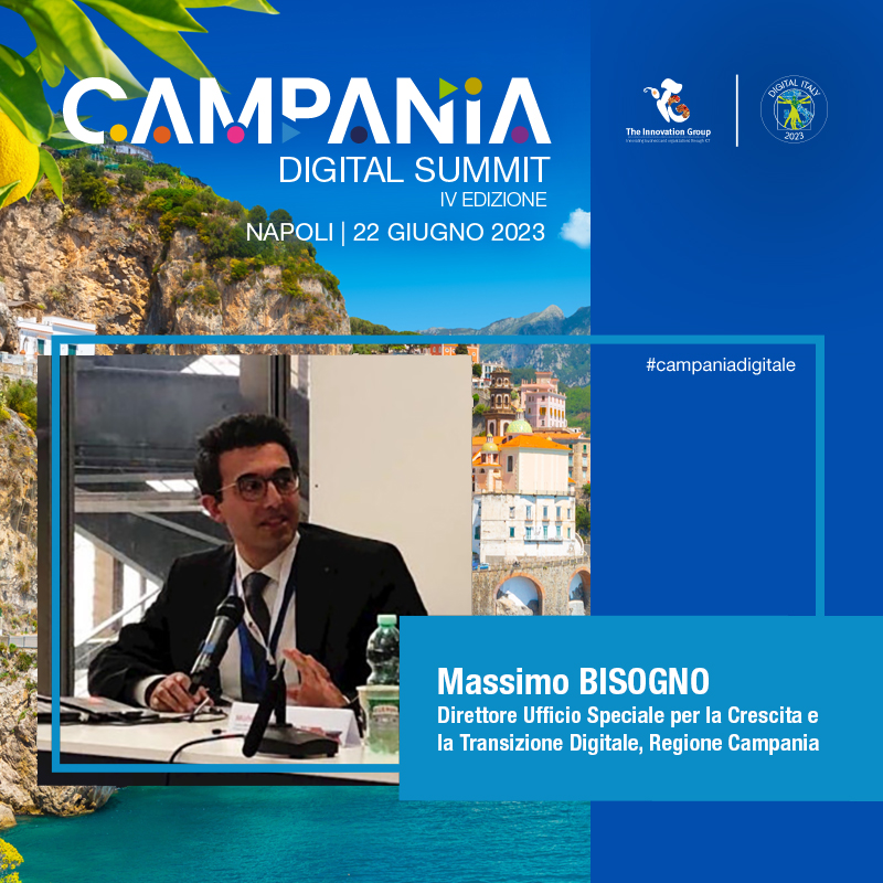 .<a href="/masbis/">Massimo Bisogno</a>, Direttore Ufficio Speciale per la Crescita e la Transizione Digitale, <a href="/Reg_Campania/">Regione Campania</a>, interviene al Campania Digital Summit. Partecipa alla Sessione incentrata sulla sanità digitale - 22 giugno, 11.30-13.30, Napoli.

Registrati: lnkd.in/dfchu7u5

#CampaniaDigitale