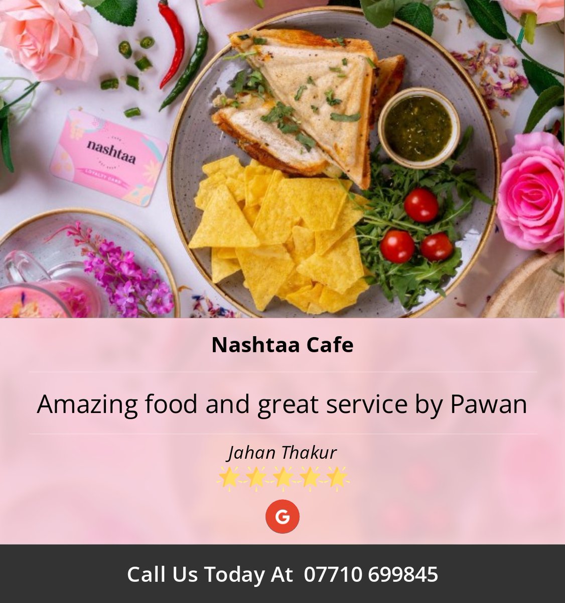 5 Star: Jahan T. "Amazing food and great service by Pawan" maps.google.com/?cid=178064164…