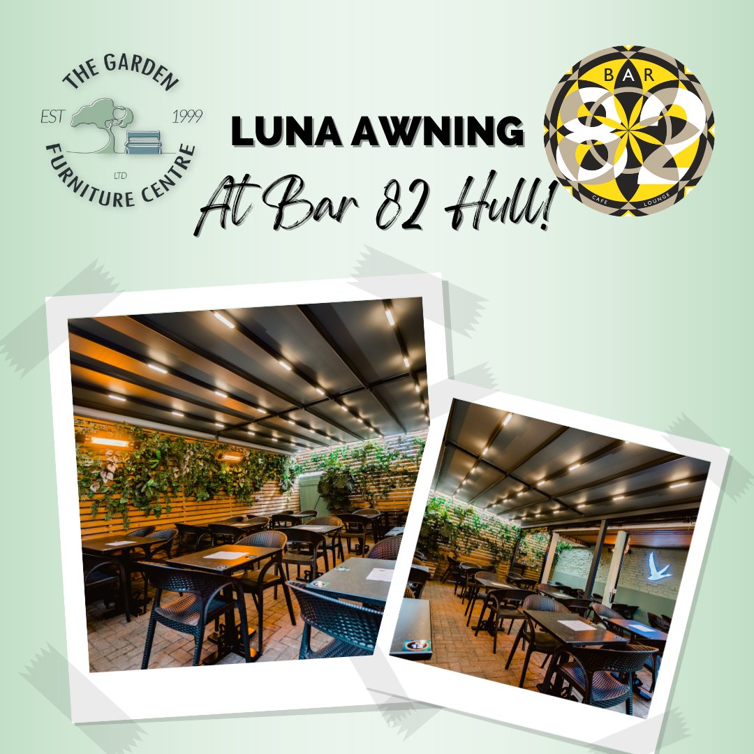 gfcuk's tweet photo. Bespoke Luna Retractable Awning installed at the amazing @Bar__82 in Hull, with a light grey roof canopy and dimmable LED lights our installation team fitted the custom measurements perfectly.

For custom and bespoke fitting contact us now.
 #bespoke #custom #custommade https://t.co/tX5EX2d10P