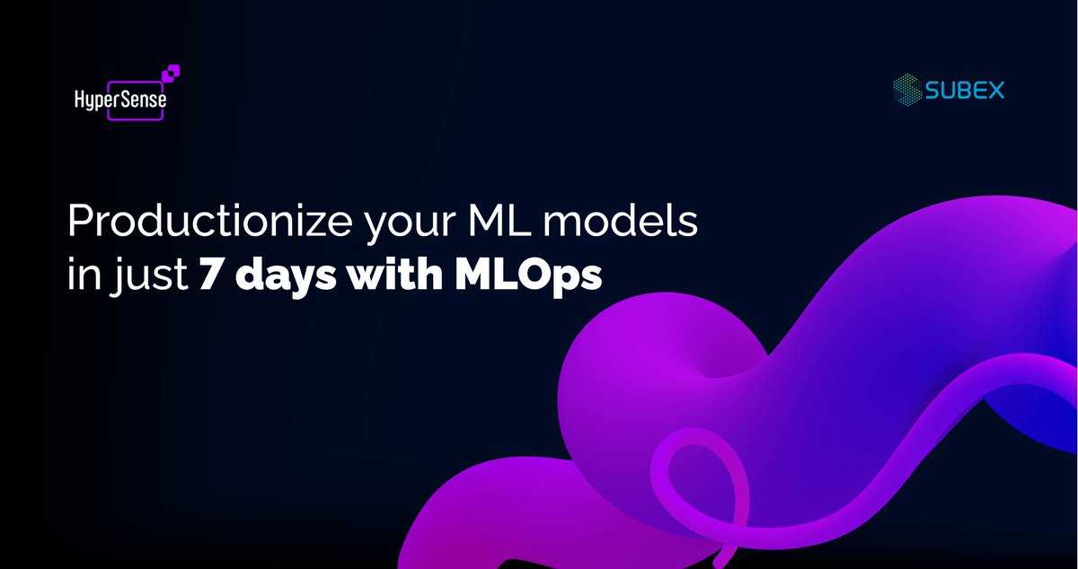 subex's tweet photo. 85% of #AIModels don’t make it to production.
Learn how MLOps streamlines machine learning workflows and deploys #MLModels into production in just seven days.
Request a demo now! https://t.co/3NyNTlkLXO
#AI #MLOps #Enterprise #HyperSenseAI https://t.co/Jr9MTyKdmX