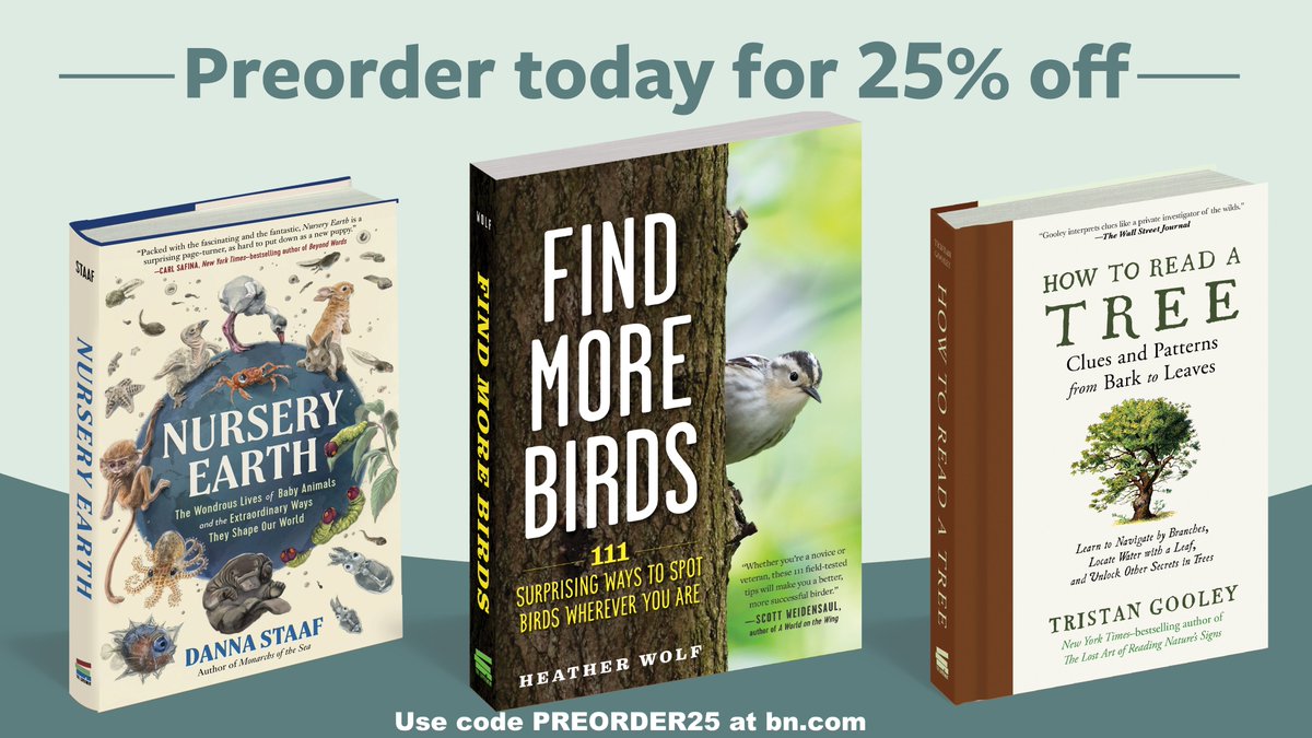 If you preorder my new book, FIND MORE BIRDS, today from Barnes & Noble you can get 25% off!
Use code PREORDER25
3 days only! barnesandnoble.com/w/find-more-bi… #BNPreorder25 @BNBuzz