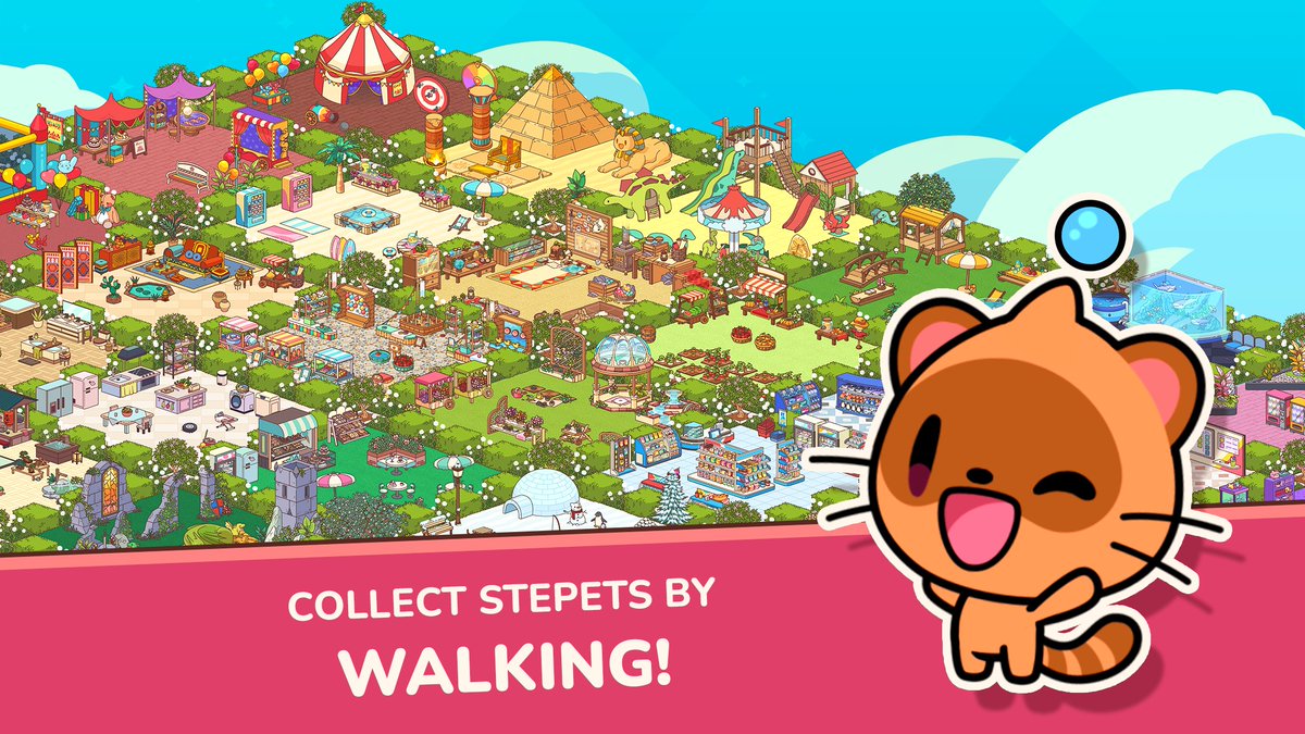 PlatonicGames's tweet photo. Here it is, after 4 long YEARS of stressfull tireless heartbreaking development, our new game:

STEPETS🥚 Collect pets by walking!
Play with your Stepets, evolve them, decorate your island and keep track of your daily steps!
#indiedev #gamedev #indiegame https://t.co/0JsCytNbHP