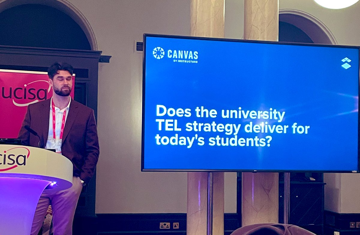 <a href="/Canvas_by_Inst/">Canvas by Instructure</a> Lain Hough and Jess are asking whether TEL strategy delivers for todays students? <a href="/UCISA/">UCISA</a> Spotlight conference #udigcap
