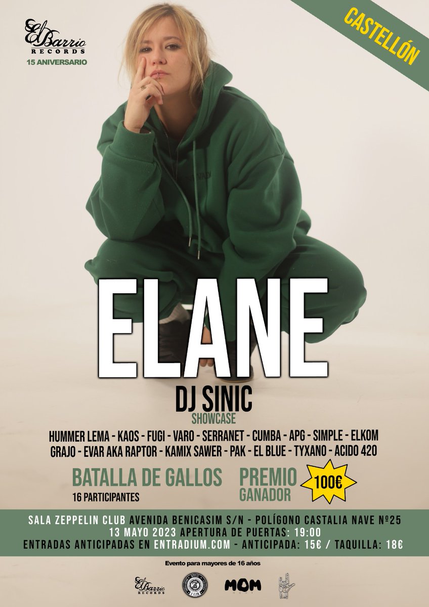 zerikruge's tweet photo. Castellón 13 Mayo 2023 !!!!
Sala Zeppelin Club. https://t.co/z6MqcxzpzS