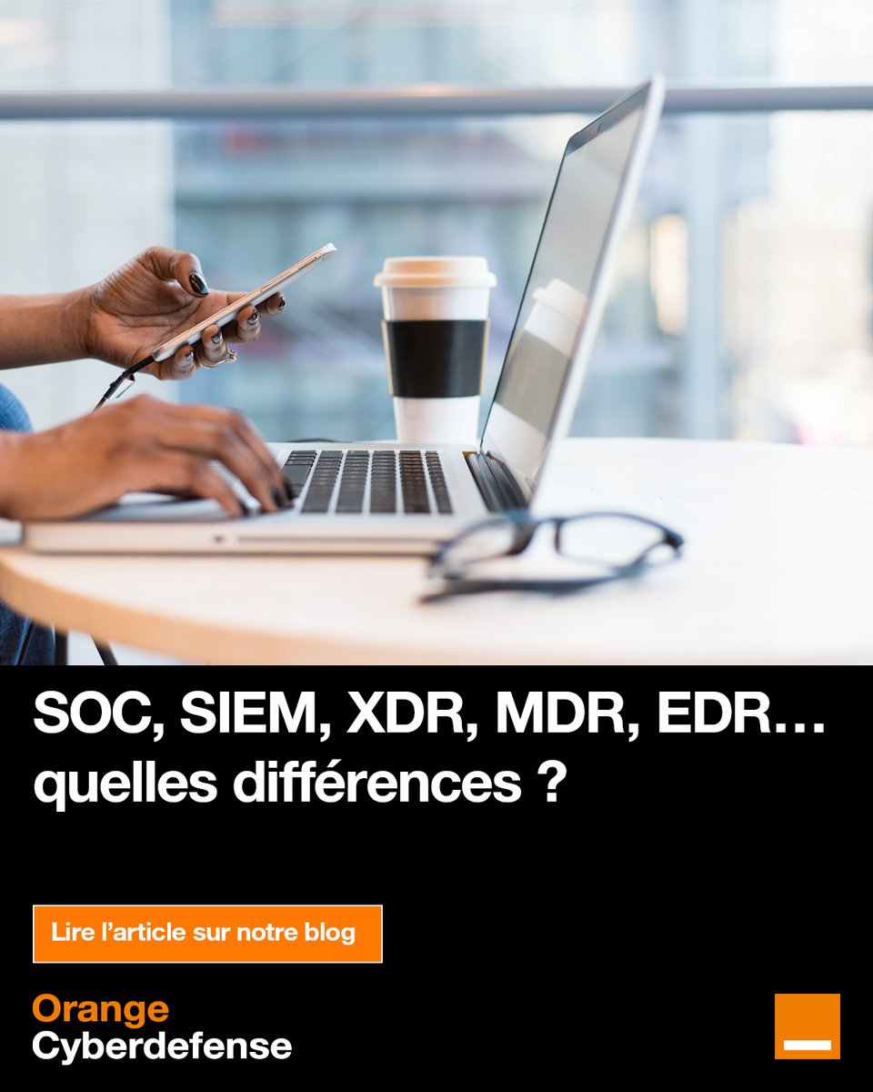 Orange Cyberdefense France (@orangecyberfr) on Twitter photo Le jargon de la #détection et de la réponse aux #incidents fait la part belle aux acronymes. Voici leur signification. #SOC, #SIEM, #XDR, #MDR, #EDR… quelles différences ? ow.ly/TI7T50NQIh5 Le jargon de la #détection et de la réponse aux #incidents fait la part belle aux acronymes. Voici leur signification. #SOC, #SIEM, #XDR, #MDR, #EDR… quelles différences ? ow.ly/TI7T50NQIh5